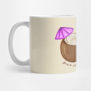 Beach Cocktail in Coconut. Beach Summer 2022 Mug